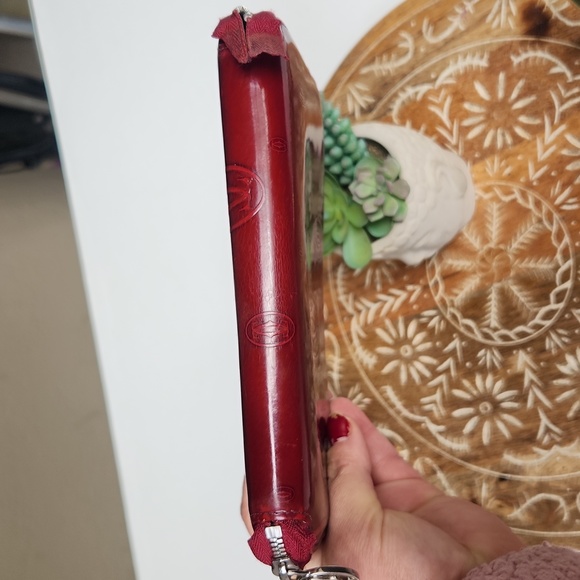 Cartier Happy Birthday Print Red Long Zip Wallet w/ Authentication Card - Picture 11 of 16